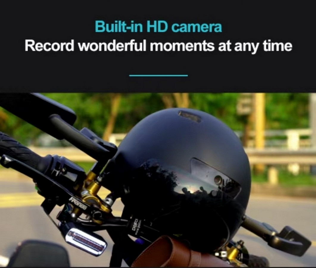रिकॉर्डिंग के साथ साइकिल हेलमेट में अंतर्निर्मित कैमरा