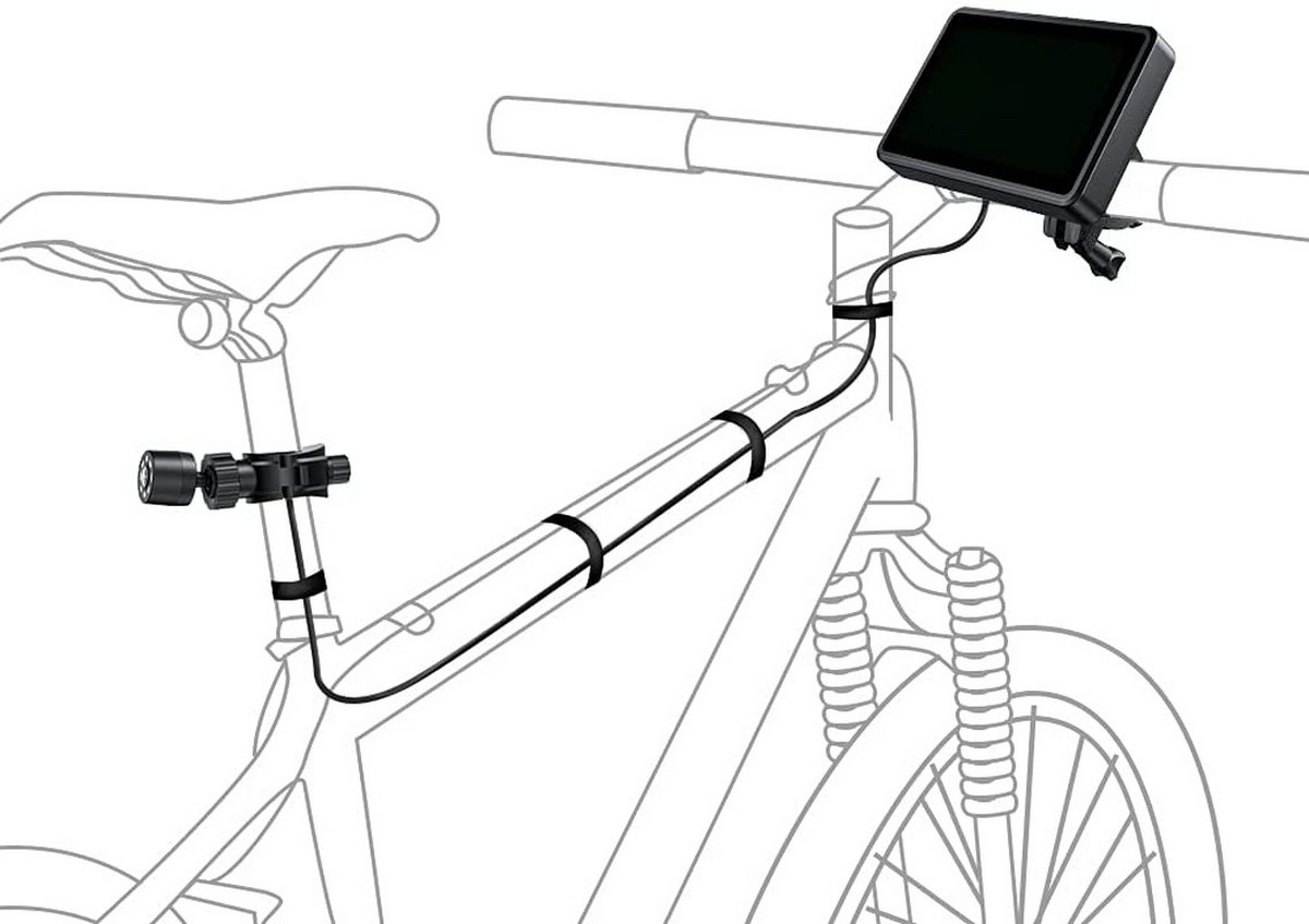 साइकिल कैमरे और मॉनिटर माउंटिंग
