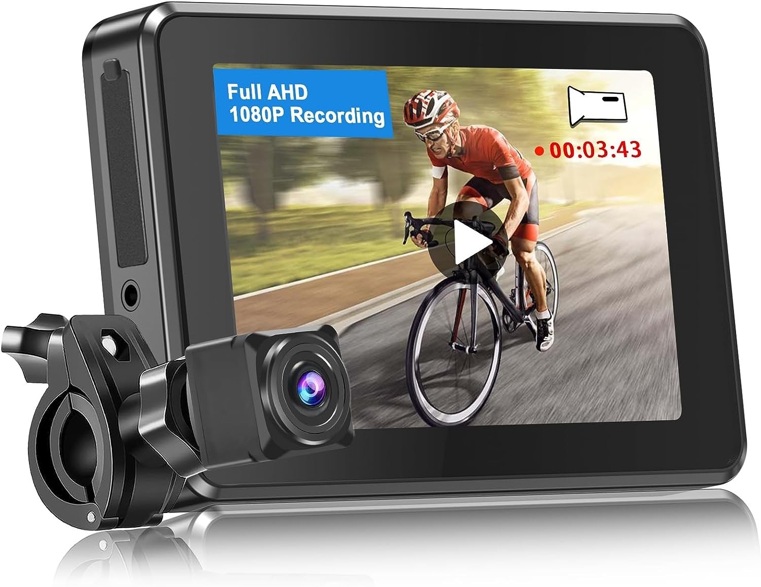 रिकॉर्डिंग वाला कैमरा - मोटरसाइकिल या साइकिल के लिए