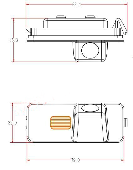 VW और स्कोडा सुपर्ब . के लिए रिवर्सिंग कैमरा