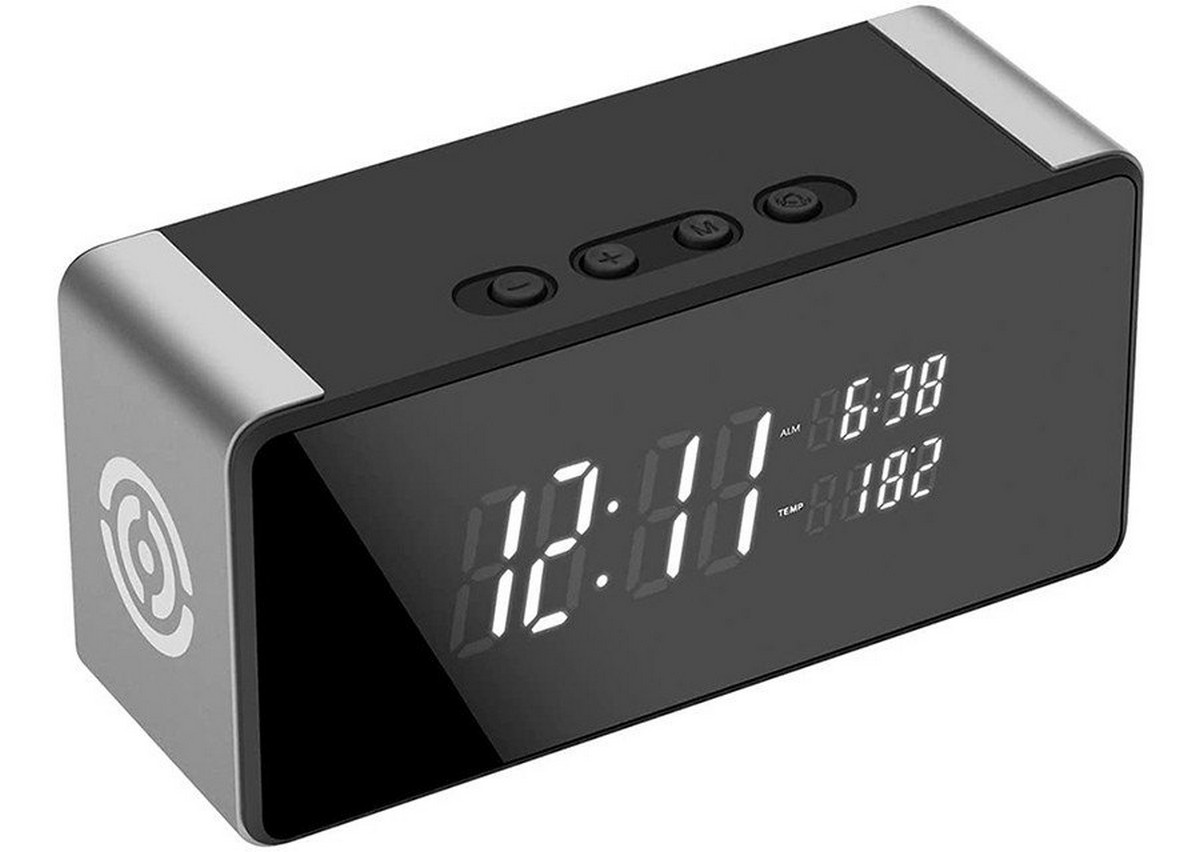 पूर्ण HD वाईफ़ाई P2P कैमरा, 24/7 निगरानी के साथ डिजिटल घड़ी