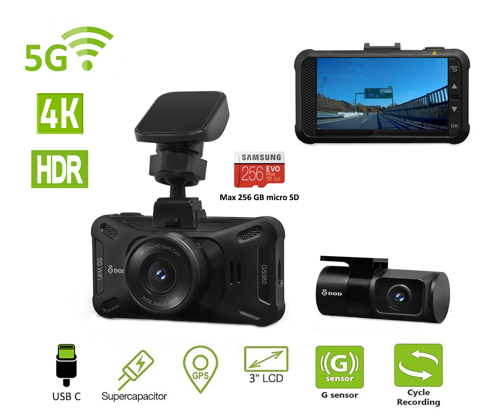 GPS के साथ सबसे अच्छा 4k 5G कार कैमरा